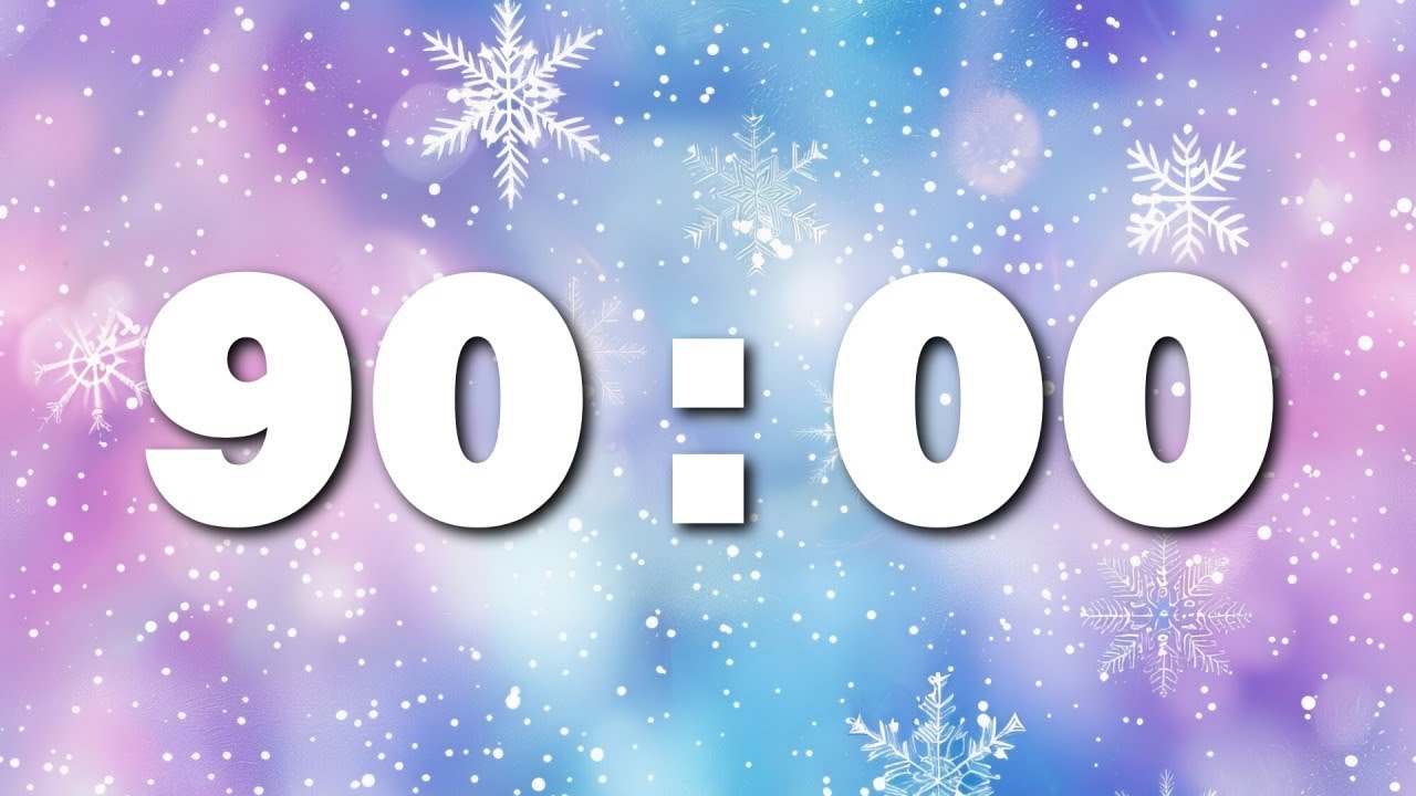 Snowflake Timer 90:00 Winter Wonderland Snowflake Timer - YouTube