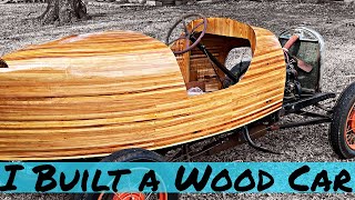 I built a Wooden Hotrod  Boat Tail Speedster