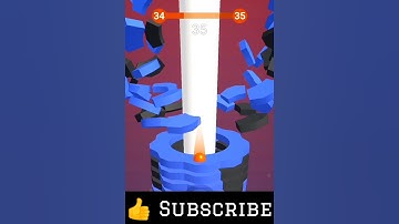 Level 34 Complete 👆 (Stack Ball) 🏀 #viral #ytshorts #shorts