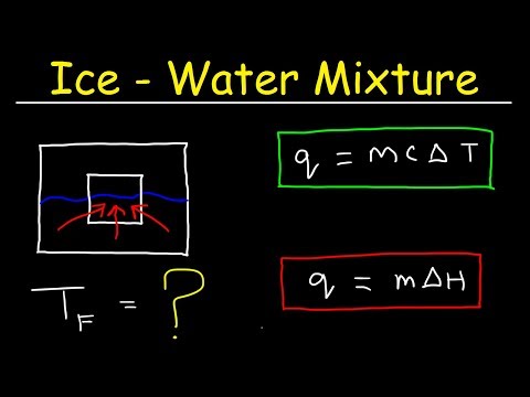 Video: How To Find The Temperature Of A Water Mixture