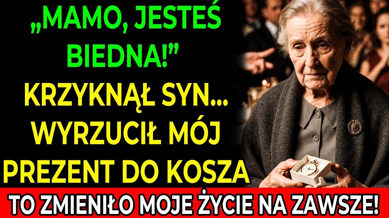 Zaśmiała się, wyrwała mu pudełko z rąk i wrzuciła do wiaderka z lodem. A on, mój własny syn, patrzył na mnie z ulgą, jakby wreszcie zrobił coś, czego od dawna pragnął. Zegarek w środku wciąż...