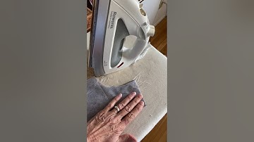 Attaching fusible interfacing onto the fabric