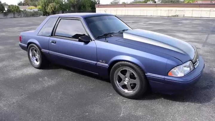 Walk Around & Start 1993 Ford Mustang Notchback Coupe #T305