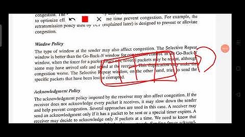 Congestion Control:: Open Loop Congestion Control