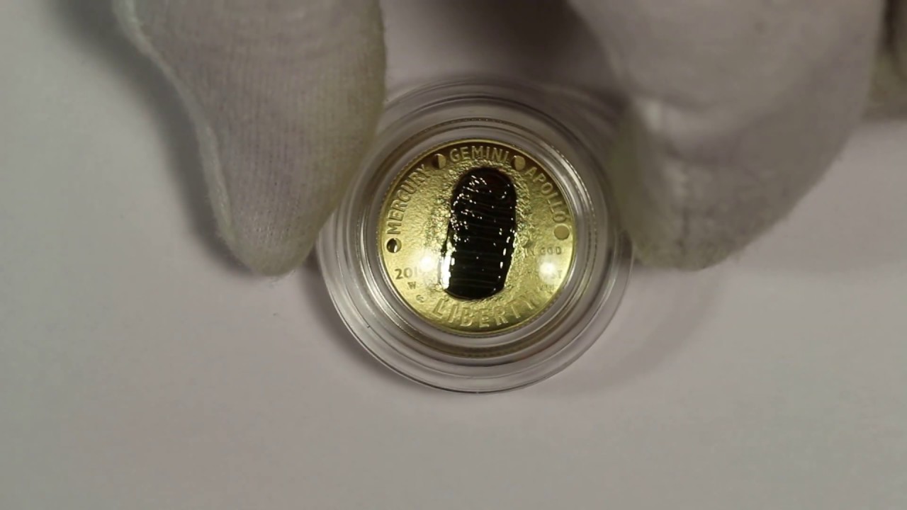 2019-W Apollo 11 50th Anniversary Proof Gold $5 Commemorative Curved Coin