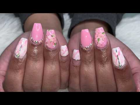 Nails Makeover | Acrylic Nails Tutorial | Short Coffin Nails