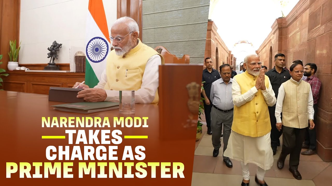 Narendra Modi takes charge as Prime Minister for the third time | PMO ...