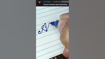 Akriti - Beautiful name in Cursive writing | Cursive writing for beginners | #shorts