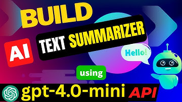 Python AI Text Summarizer App in 5 Minutes!