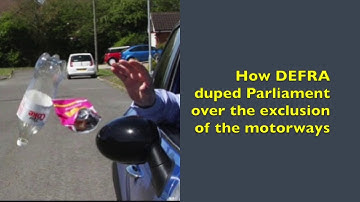 Littering from Vehicles Regulations 2018