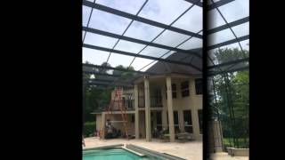 How to Build a Complex Pool Screen Enclosure Video