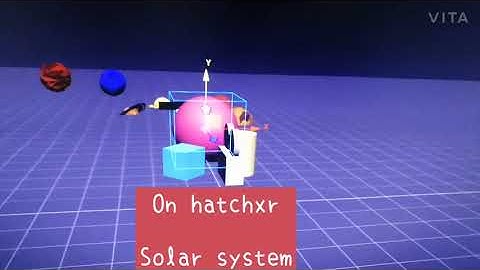 Solar system in hatchxr  (coding)
