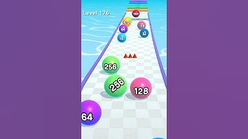 Ball Run 2048 - Level 176 Gameplay