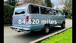 1990 Dodge Ram Van B350 Extended 15 Passenger Van 84k5.9 V8 NEW Tires for sale in Milwaukie, OR