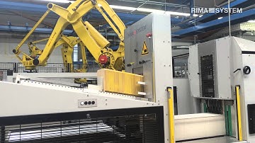 RIMA-SYSTEM Unique quality & performance in horizontal log stacking / Stangenstapler RS 610HS