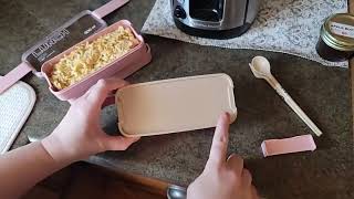 Bento Adults Lunch Box, Iteryn Stackable Bento Box, 3-In-1 Compartment - Wheat Straw, Leakproof Eco-