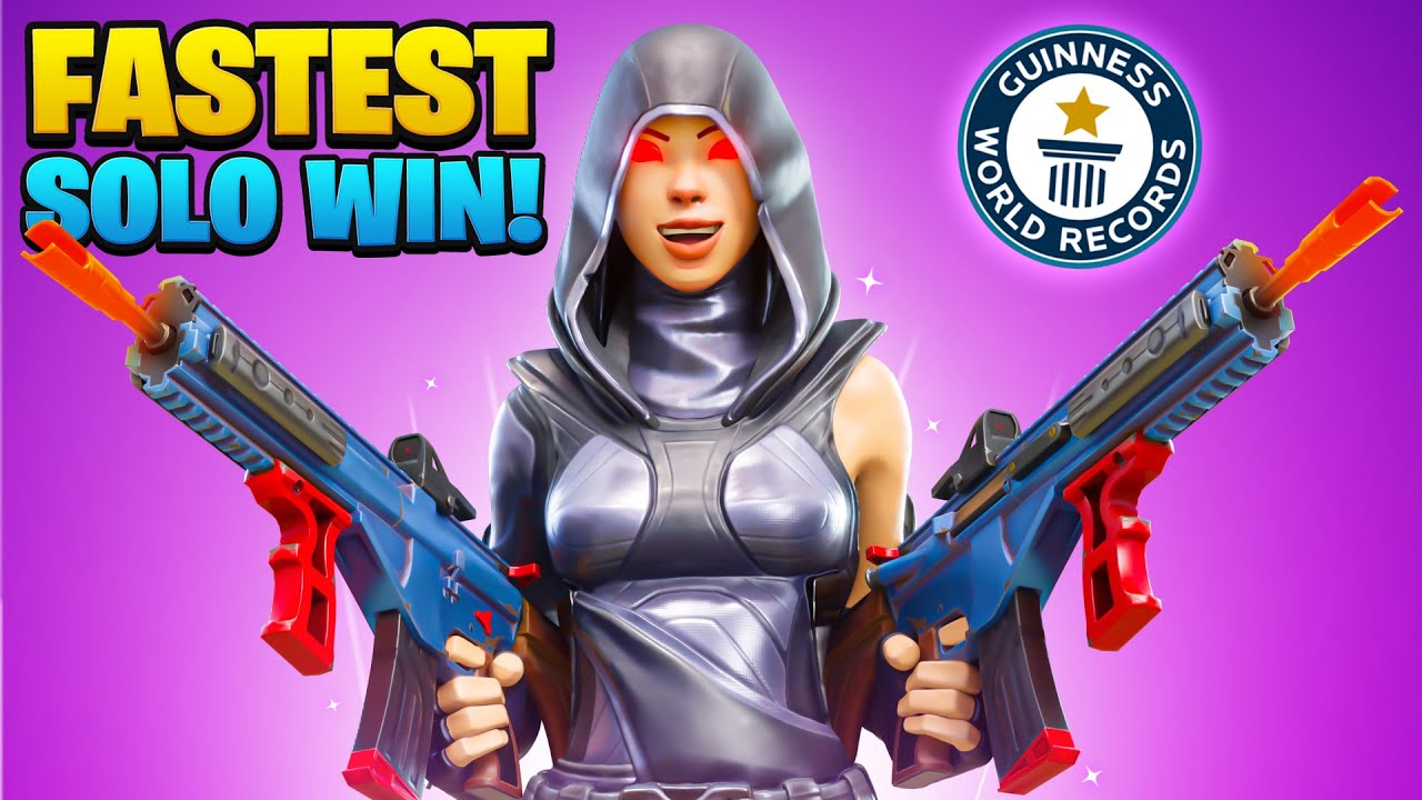 WORLD RECORD FOR FASTEST FORTNITE WIN YouTube