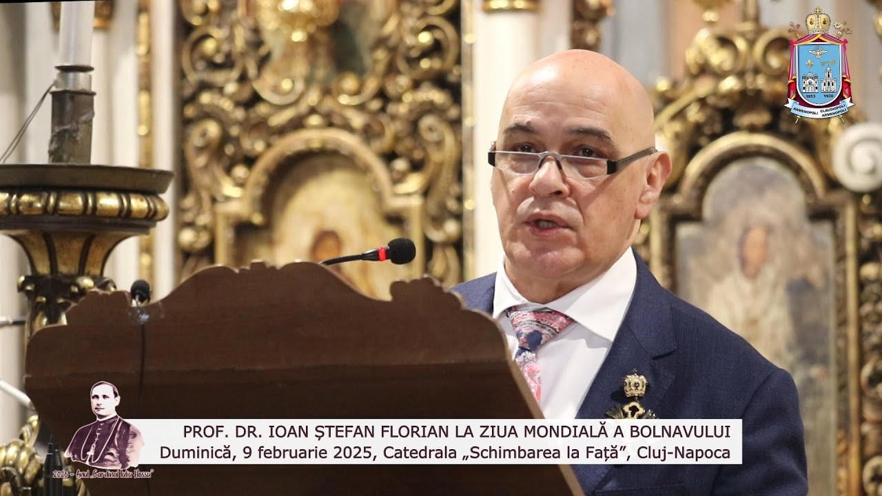 Prof. dr. Ioan Ștefan Florian la Ziua Mondială a Bolnavului, 2025 - Catedrala greco-catolică, Cluj