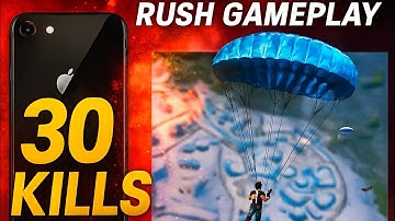 30 Kills on iPhone 7 🔥 | Frosty Funland Rush Gameplay | PUBG Mobile Ranked