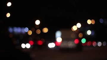 Car Bokeh Lights Stock Video