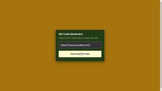 Mini QR code Generator Using JavaScript screenshot 1