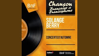 Miniatura de vídeo de "Solange Berry - Concerto d'automne"