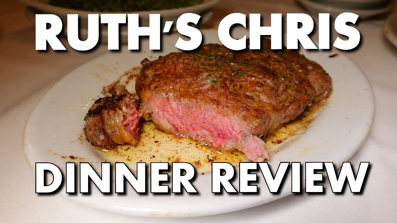 MY STEAK DINNER AT RUTH'S CHRIS STEAK HOUSE IN PALM DESERT, CA - A rev...