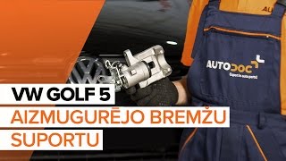 Kā nomainīt Bremžu suports VW GOLF V (1K1) - video ceļvedis