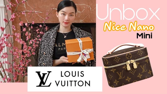 Louis Vuitton Nice Nano VS Nice Mini  Pros & Cons + MOD SHOTS // Louis  Vuitton Toiletry Pouch 