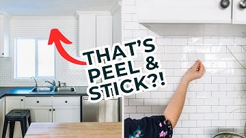 How to Install Peel and Stick Tile Backsplash (because it