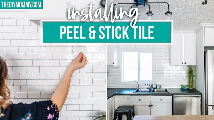 How to Install Peel And Stick tiles On A Wall - My Uncommon Slice of  Suburbia