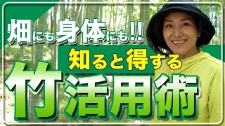 【竹活用】畑にも身体にも良い！知ると得する「竹」活用法！【堆肥/家庭菜園/ガーデニングにも】