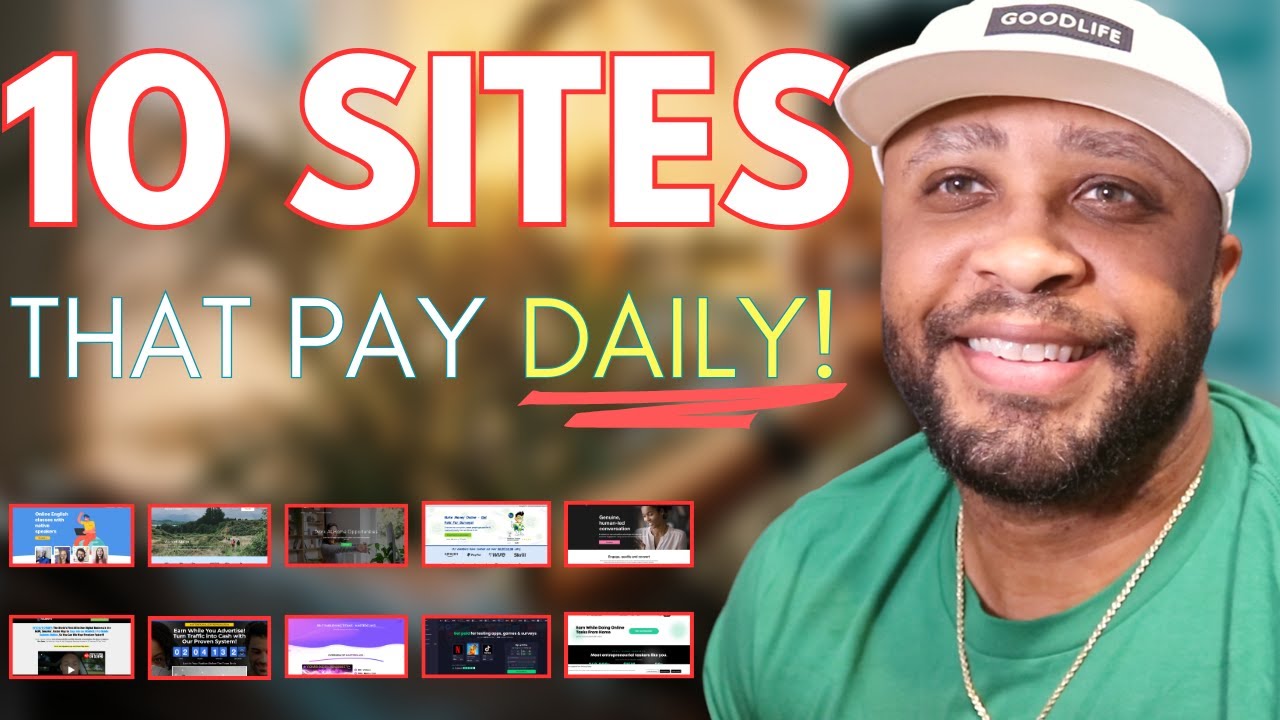 ⁣10 Work From Home Websites That Will Pay You DAILY! (For Beginners.)