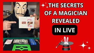 THE SECRETS OF A MAGICIAN REVEALED 🎩🪄 IN LIVE #magic #tricks #magictricksvideos #tutorial