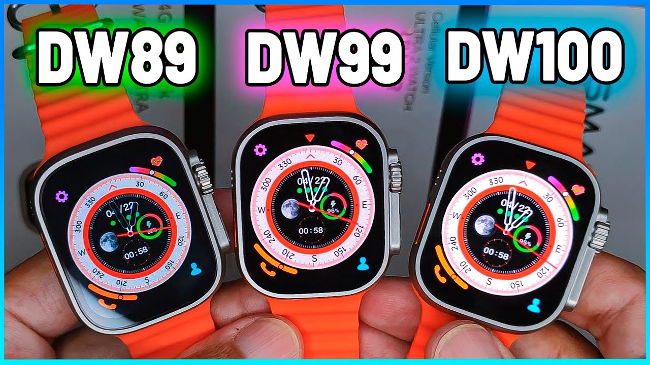 DW89 VS DW99 VS HORIZON PRO VS DW100 ULTRA 4G - QUAL O MELHOR SMARTWATCH ANDROID DA FAMÍLIA 