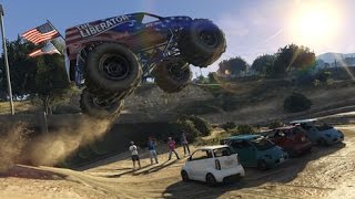 GTA Online - Bumper Cars(Liberator Edition) with friends!!! screenshot 3