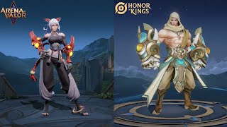 Arena of Valor vs Honor of Kings | Hero Comparison