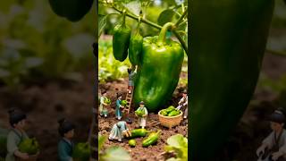 नन्हे लोगों की अनोखी रसोई | विशाल शिमला मिर्च से बनी जादुई कहानी 🌶️🍳#tinyworld#ai#shortvideo#short