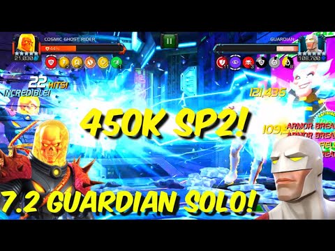 7.2 Guardian Boss Solo With CGR! 450k Sp2! - Marvel Contest of Champions