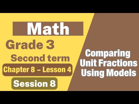 ماث تالتة ابتدائى / Math Grade 3- Second Term- Comparing Unit Fractions ...