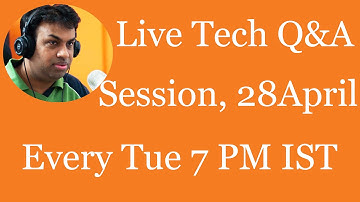 #82 Live Tech Q&A Session with Geekyranjit - 28 April 2015