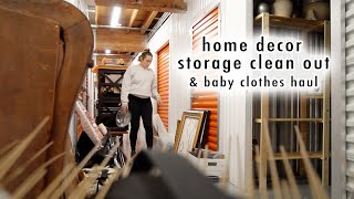 decor storage clean out *finally* & baby clothes haul