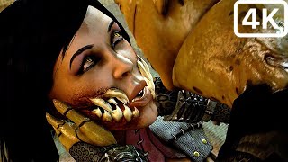 D'vorah Eats Mileena Alive Scene - Mortal Kombat (2023) 4K Ultra High Graphics