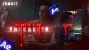 Dripping Text Animation | After Effects Tutorial