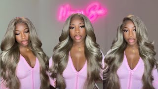 Sensationnel Bare Lace 13X6 Unit 4 Secret Highlight Ash Blonde Sensationnel