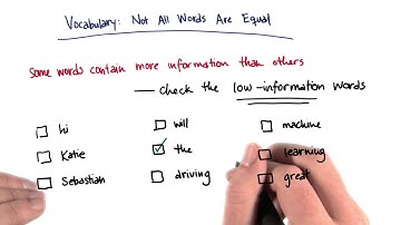 Low Info Words Solution - Intro to Machine Learning