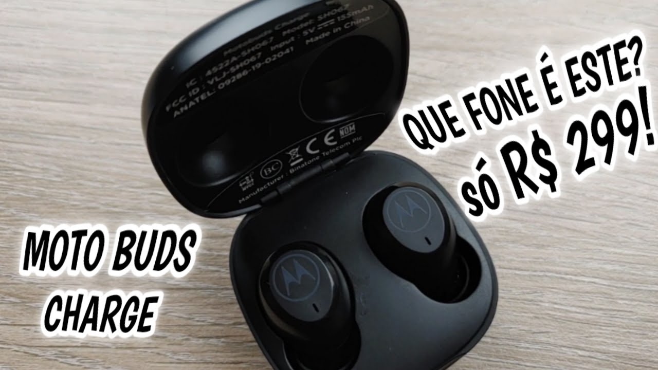  FONE SEM FIO MOTO BUDS CHARGE DA MOTOROLA NOVIDADES YouTube