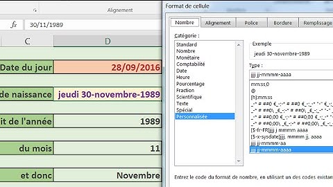 Les formats de date dans Excel