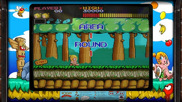Wonder Boy - Arcade (Realistic crt monitor and bezel v3)