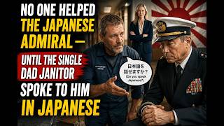 No One Helped the Japanese Admiral — Until the Single Dad Janitor Spoke to Him in Japanese
